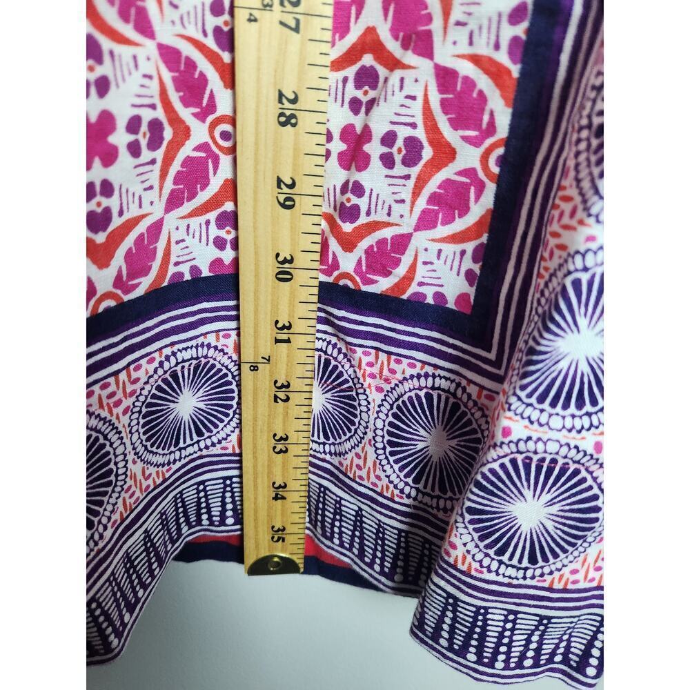 Tommy Bahama Tropical Terazza Linen Shift Dress Pink Mandala sz L beach boho - Picture 11 of 11